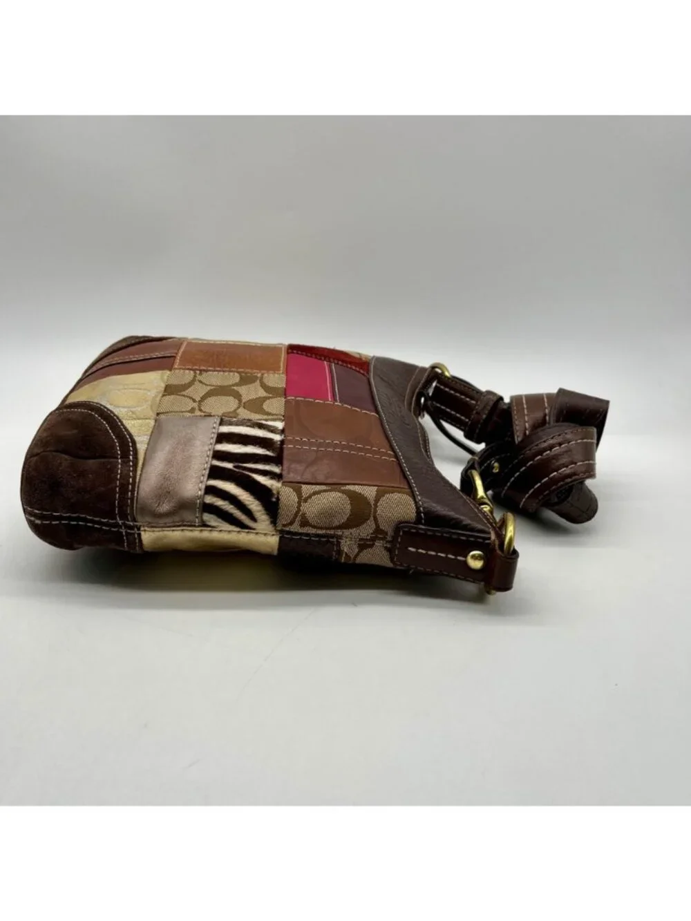 Coach Multi Colored Vintage Patchwork Crossbody Bag